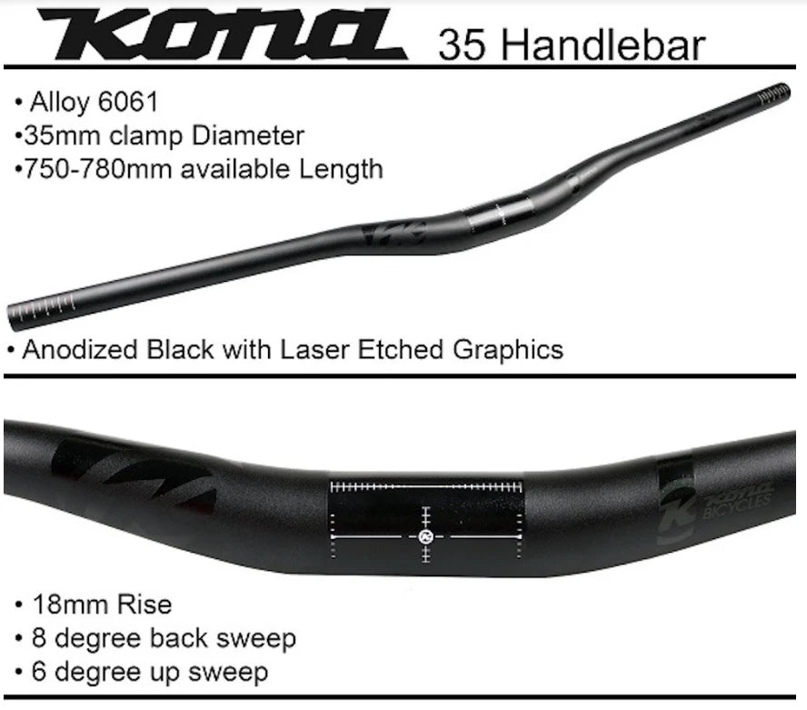 Handlebars - CMP35HB780DH - 35mm Diameter x 780mm width